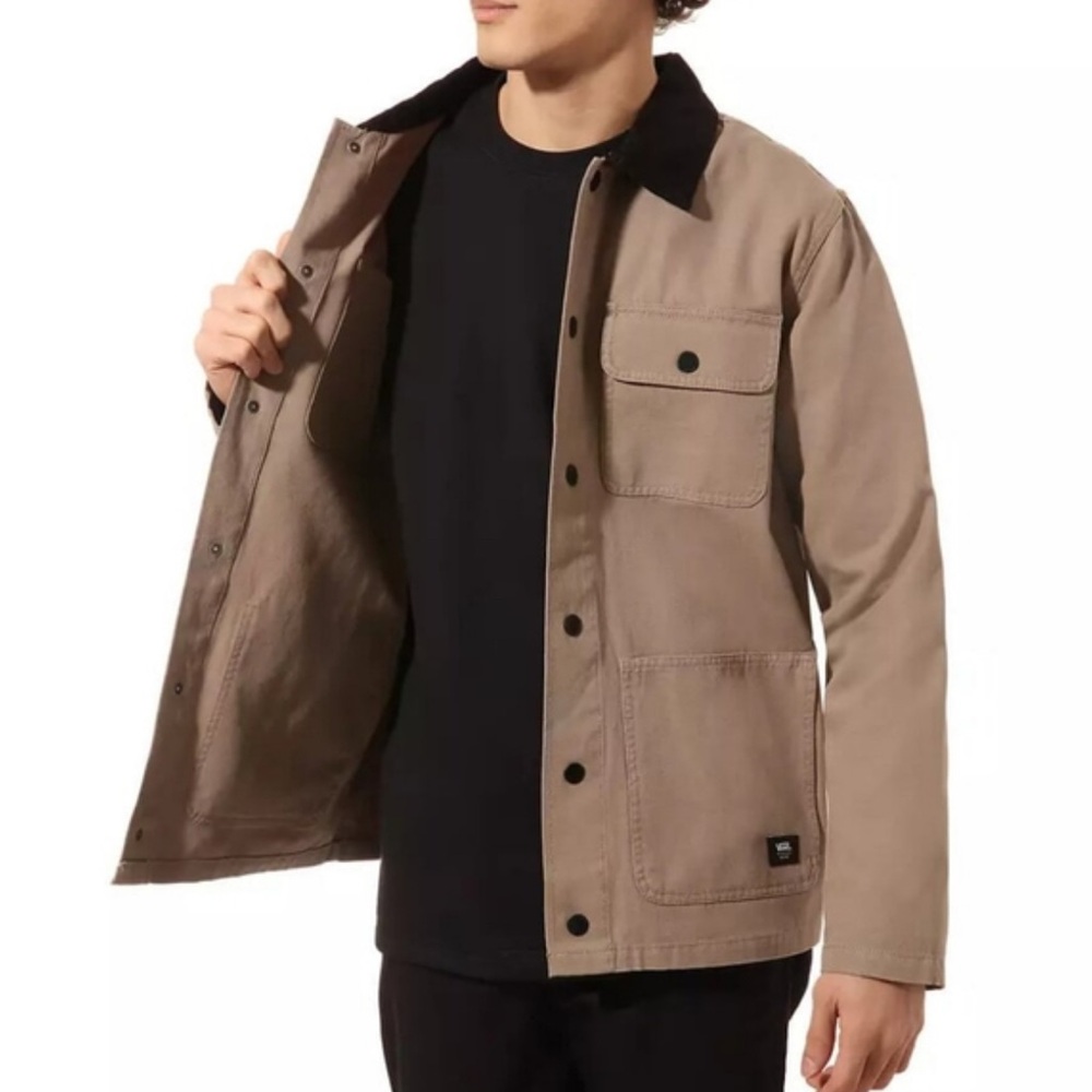 VANS DRILL CHORE COAT SHERPA JACKET OATMEAL